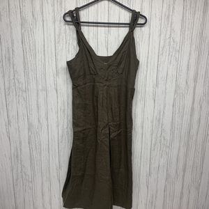 Womens Size 6 Jigsaw Linen Double Strap Dress EUC